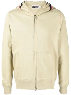 A BATHING APE® mixed-patches zip-up hoodie - Neutrals