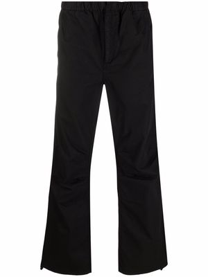 Sunflower straight-leg drawstring-cuff trousers - Black