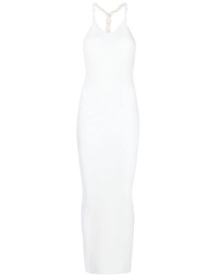Dion Lee rope-strap ribbed-knit dress - White