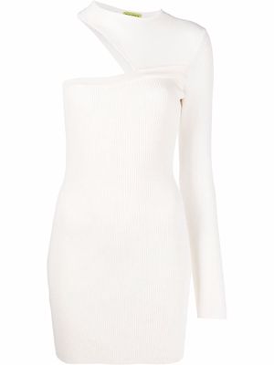 GAUGE81 one-shoulder fitted dress - White