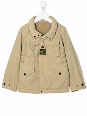 Stone Island Junior Naslan Light zipped jacket - Neutrals