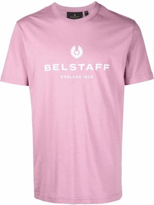 Belstaff logo-print cotton T-shirt - Pink