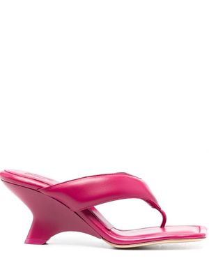 GIABORGHINI flip flop heeled sandals - Pink