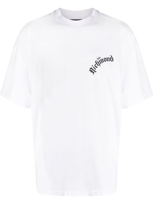 John Richmond gothic logo-print crew-neck T-shirt - White