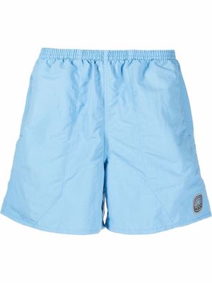 Patagonia logo-patch track shorts - Blue