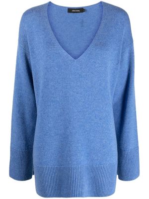 Lisa Yang Victoria V-neck cashmere jumper - Blue