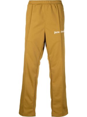 Palm Angels logo-print straight-leg trousers - Brown