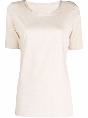 Uma Wang scoop-neck T-shirt - Neutrals