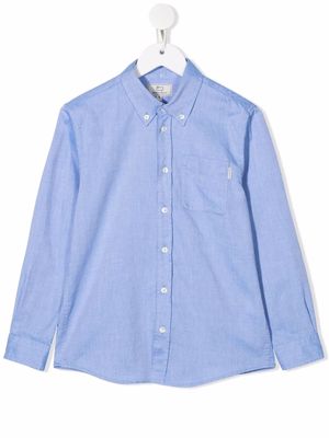 Woolrich Kids button-down Oxford shirt - Blue