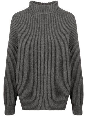Nanushka Raw oversized ribbed knit jumper - Grey