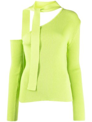 Andersson Bell Conny Scar Neck Tight Knit Top - Green