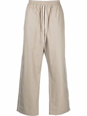 There Was One drawstring straight-leg trousers - Neutrals