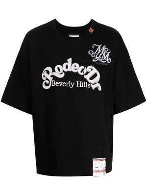 Maison Mihara Yasuhiro Rodeo Dr-print T-shirt - Black