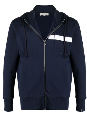 Mackintosh stripe detail hoodie - Blue