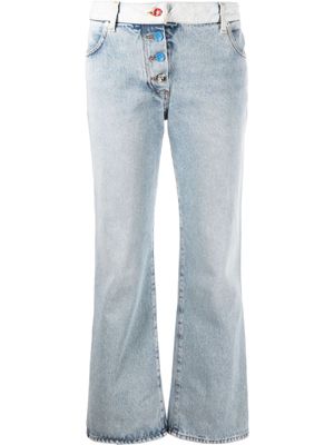 Off-White mid-rise flared jeans - Blue