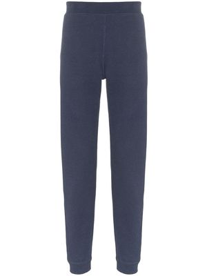 Sunspel Relaxed cotton sweatpants - Blue