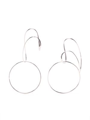 BAR JEWELLERY Opposing Forms silver earrings