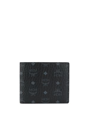 MCM logo-print bifold wallet - Black