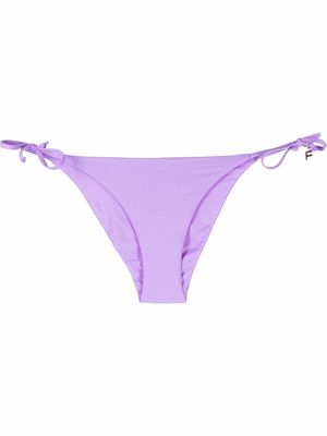 Fisico logo-patch bikini bottoms - Purple