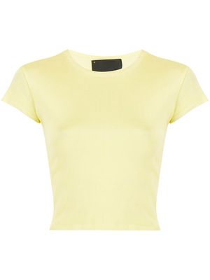 Andrea Bogosian Amanda cropped T-shirt - Yellow
