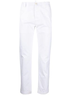 Dsquared2 cropped cotton chinos - White