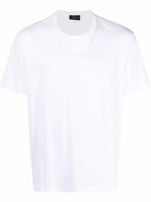 Brioni round neck short-sleeved T-shirt - White