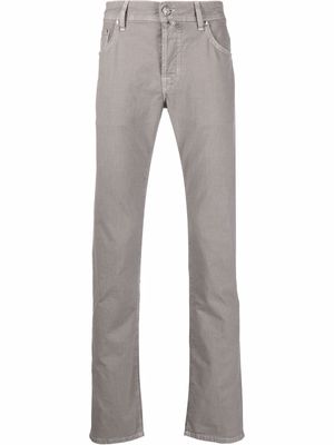 Jacob Cohen low-rise slim-cut trousers - Grey