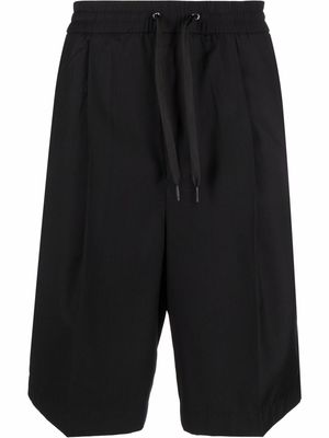 Emporio Armani drawstring bermuda shorts - Black