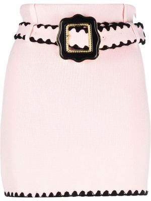 CORMIO belted mini skirt - Pink