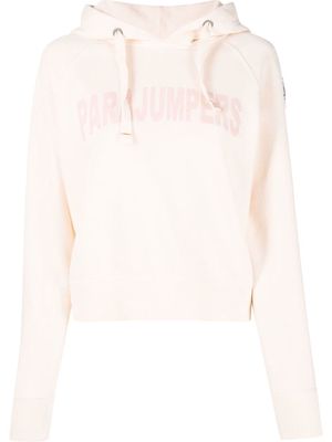 Parajumpers logo-print cotton hoodie - Orange
