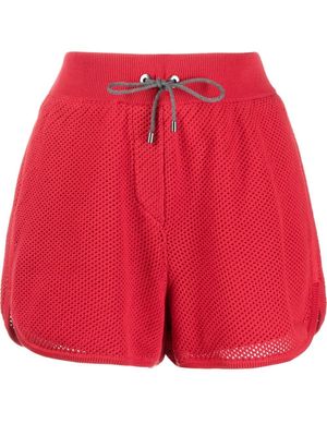 Brunello Cucinelli drawstring knit shorts - Red