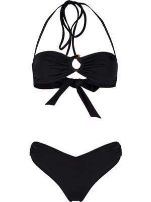 Giuseppe Di Morabito ring-embellished bikini set - Black