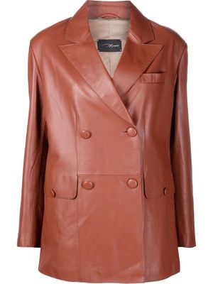 Manokhi double-breasted tailored blazer - Brown