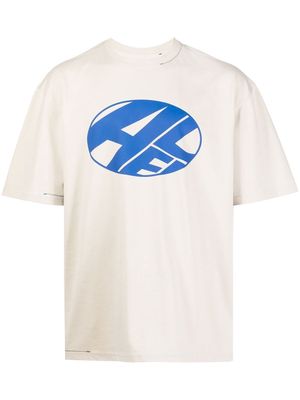 Ader Error logo-print T-shirt - Grey