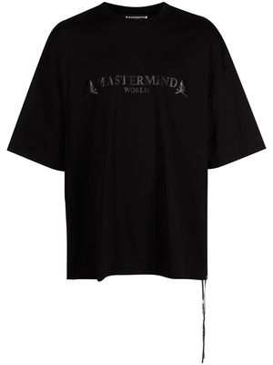 Mastermind World logo-print cotton T-shirt - Black