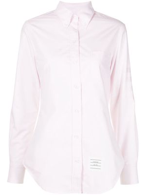 Thom Browne tonal 4-Bar button-down shirt - 680 LT PINK