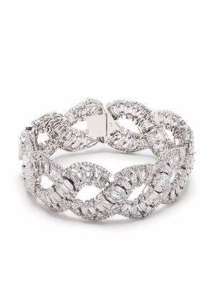 Swarovski Hyperbola wave crystal bracelet - Silver