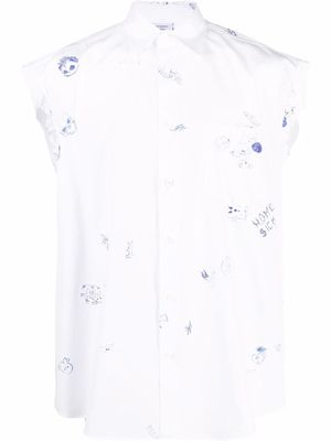 VETEMENTS sleeveless shirt - White