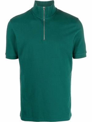 Ron Dorff half-zip polo shirt - Green