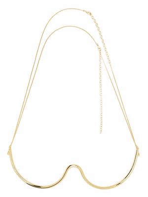 Cult Gaia bra-cup chain necklace - Gold