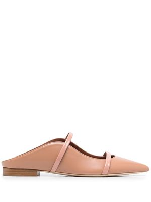 Malone Souliers Maureen double-strap ballerina shoes - Neutrals