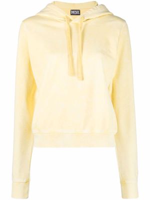 Diesel marl effect cotton hoodie - Yellow