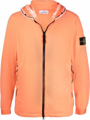 Stone Island Compass logo-patch padded jacket - Orange