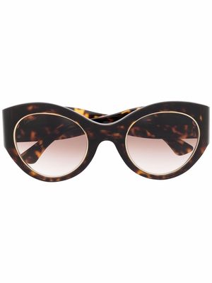 Cartier Eyewear tortoiseshell round-frame sunglasses - Brown