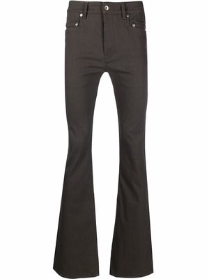 Rick Owens DRKSHDW high-waisted flared jeans - Brown
