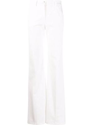Alberta Ferretti high-waisted flared trousers - White