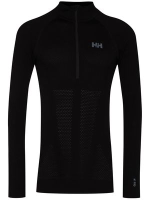 Helly Hansen H1 Pro Lifa seamless half-zip sweatshirt - Black
