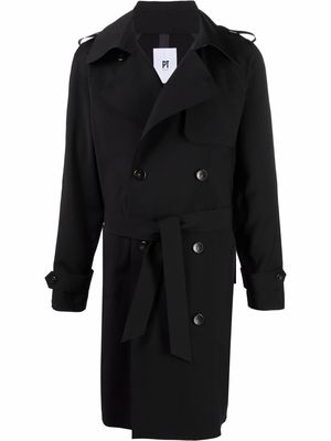 PT TORINO double-breasted trench coat - Black
