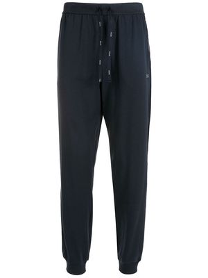BOSS logo-embroidered lounge pants - Blue