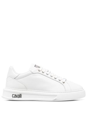 Roberto Cavalli logo-print low-top sneakers - White